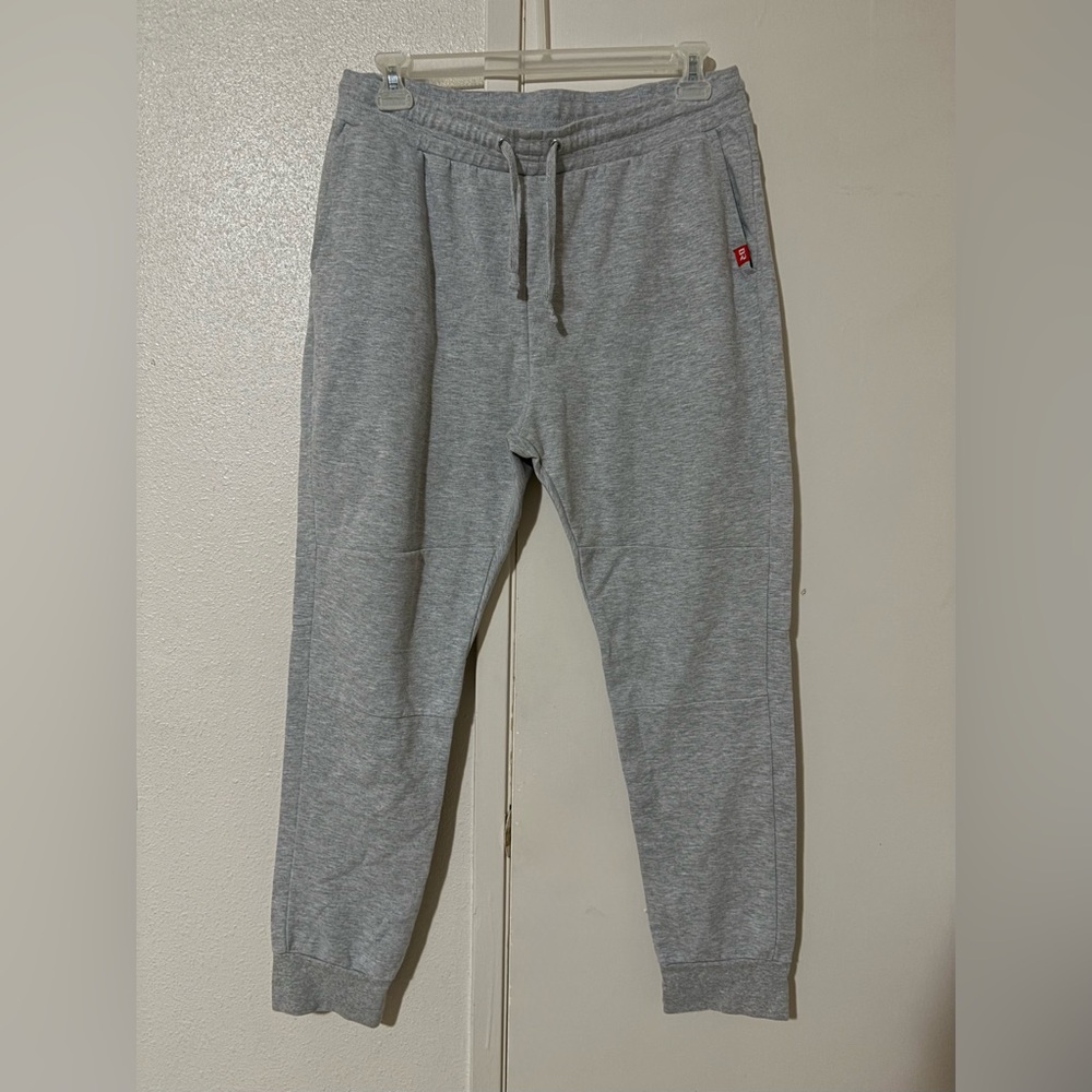 Gray Men's XL dream usa adjustable waist Jogger Pants with pockets